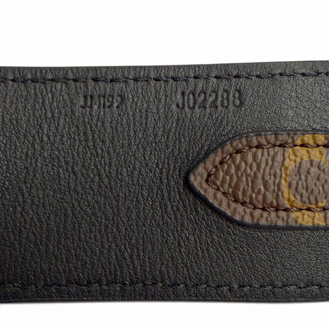 Great LOUIS VUITTON Shoulder strap Monogram Brown leather Women J02288
