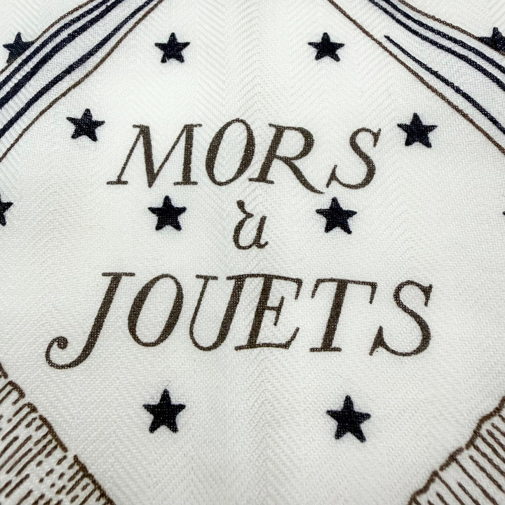 Pristine HERMES Stall Carrégeant Mors A Jouets Bandana beige cashmere Women