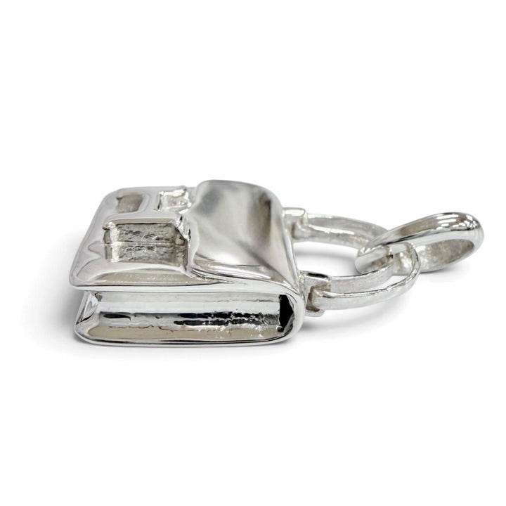 Great HERMES Pendant top Constance bag motif charm Silver 925 Women