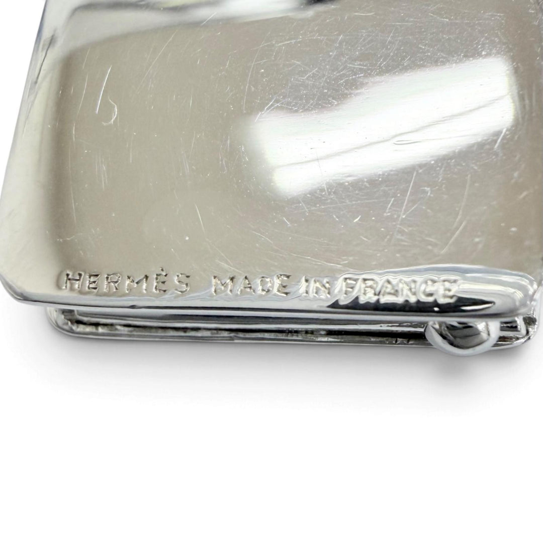 Great HERMES Pendant top Constance bag motif charm Silver 925 Women