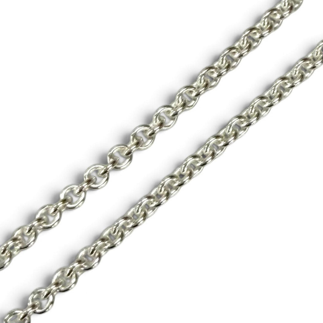Pristine HERMES Necklace Chene Dunkle Amulet Silver AG925 Women