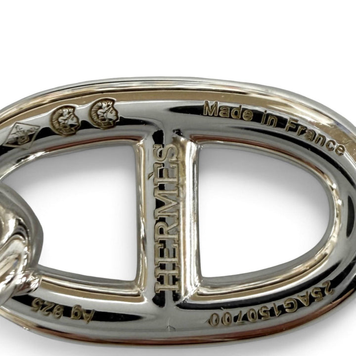Pristine HERMES Necklace Chene Dunkle Amulet Silver AG925 Women