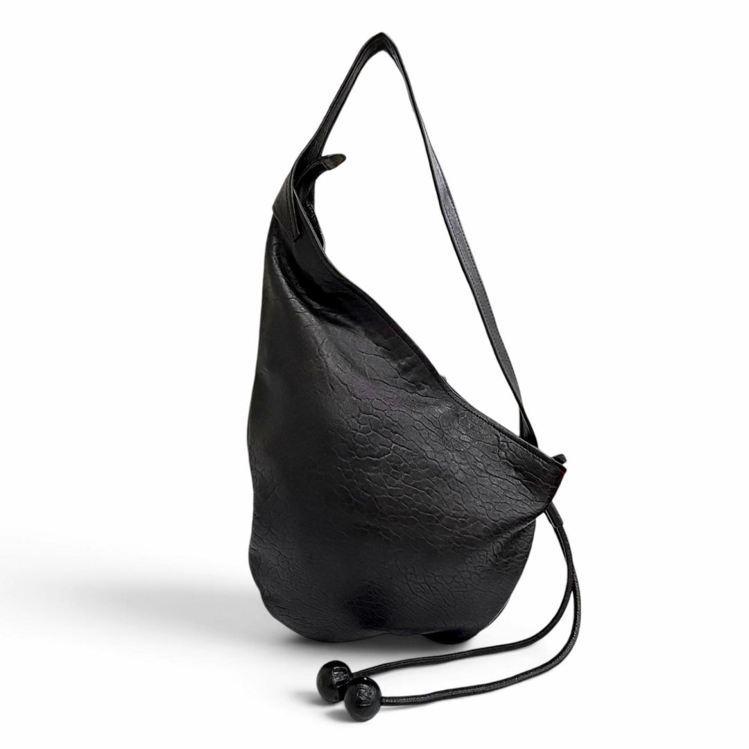 Excellent MARNI Shoulder Bag small hobo bag black Sheep leather Women SBMP0216U0