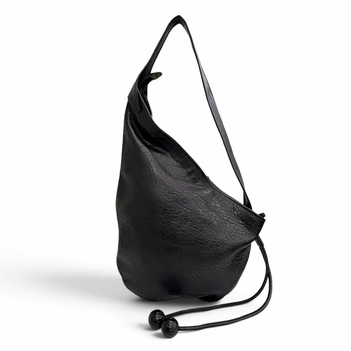 Excellent MARNI Shoulder Bag small hobo bag black Sheep leather Women SBMP0216U0