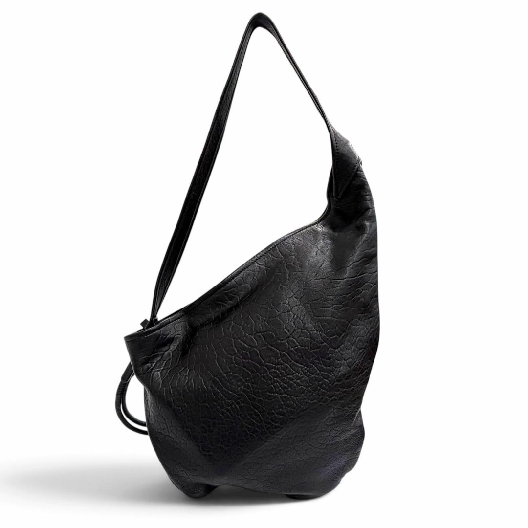 Excellent MARNI Shoulder Bag small hobo bag black Sheep leather Women SBMP0216U0