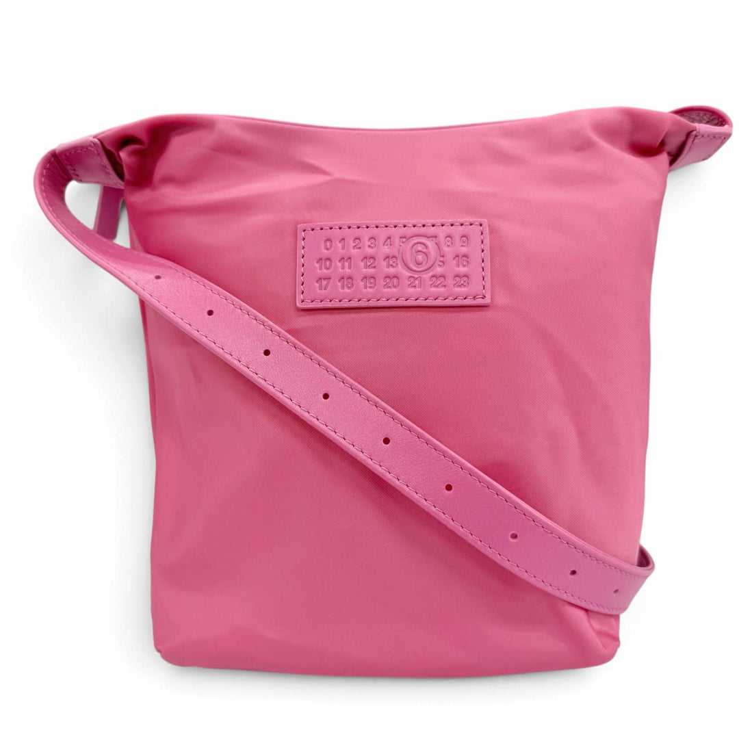 Excellent MM6 Maison Margiela Shoulder Bag Numeric nylon pink SB6WG0026
