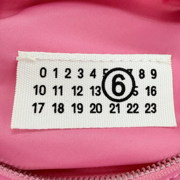 Excellent MM6 Maison Margiela Shoulder Bag Numeric nylon pink SB6WG0026