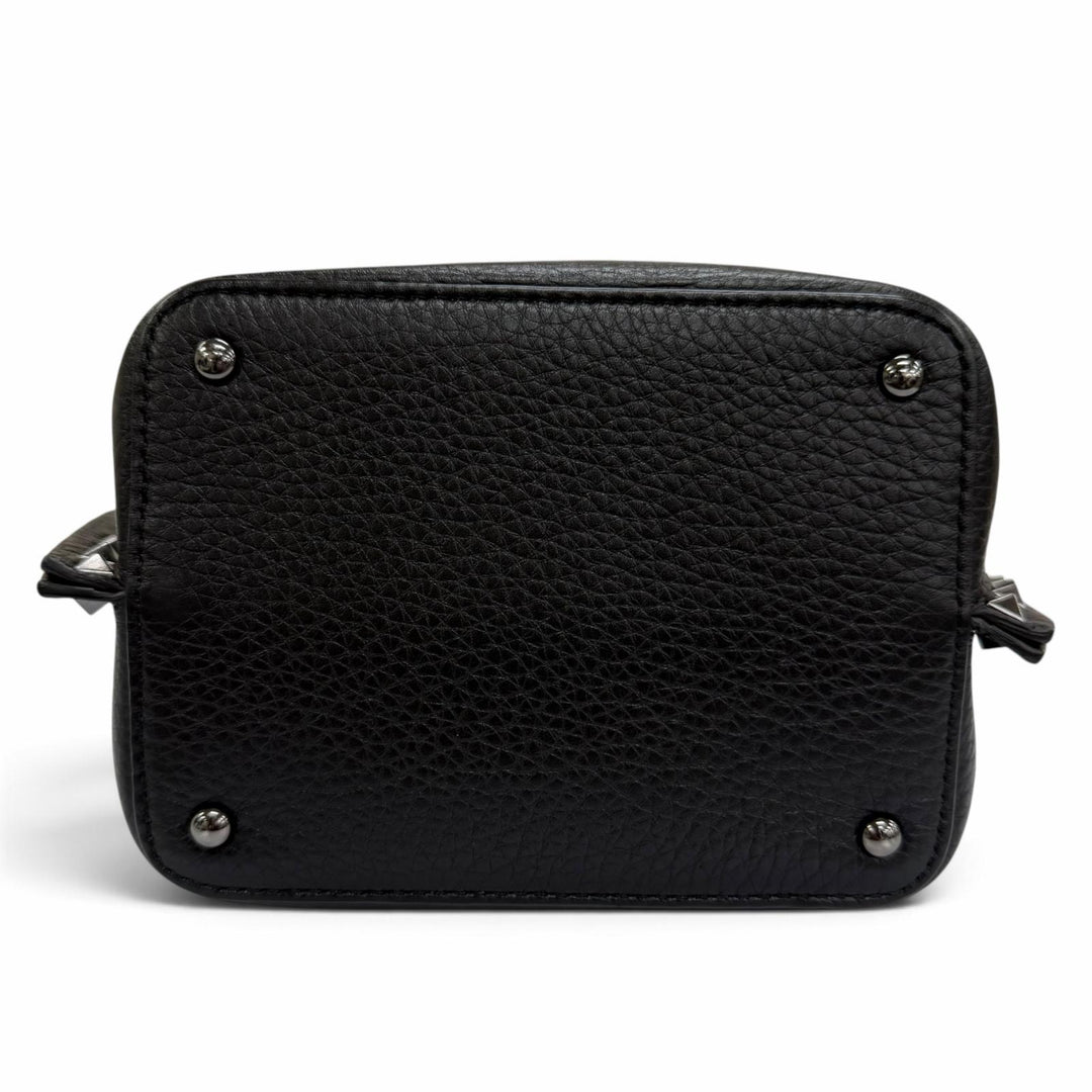 Pristine Valentino Garavani Handbag Rockstud Small 2-Way Leather Shoulder Bag