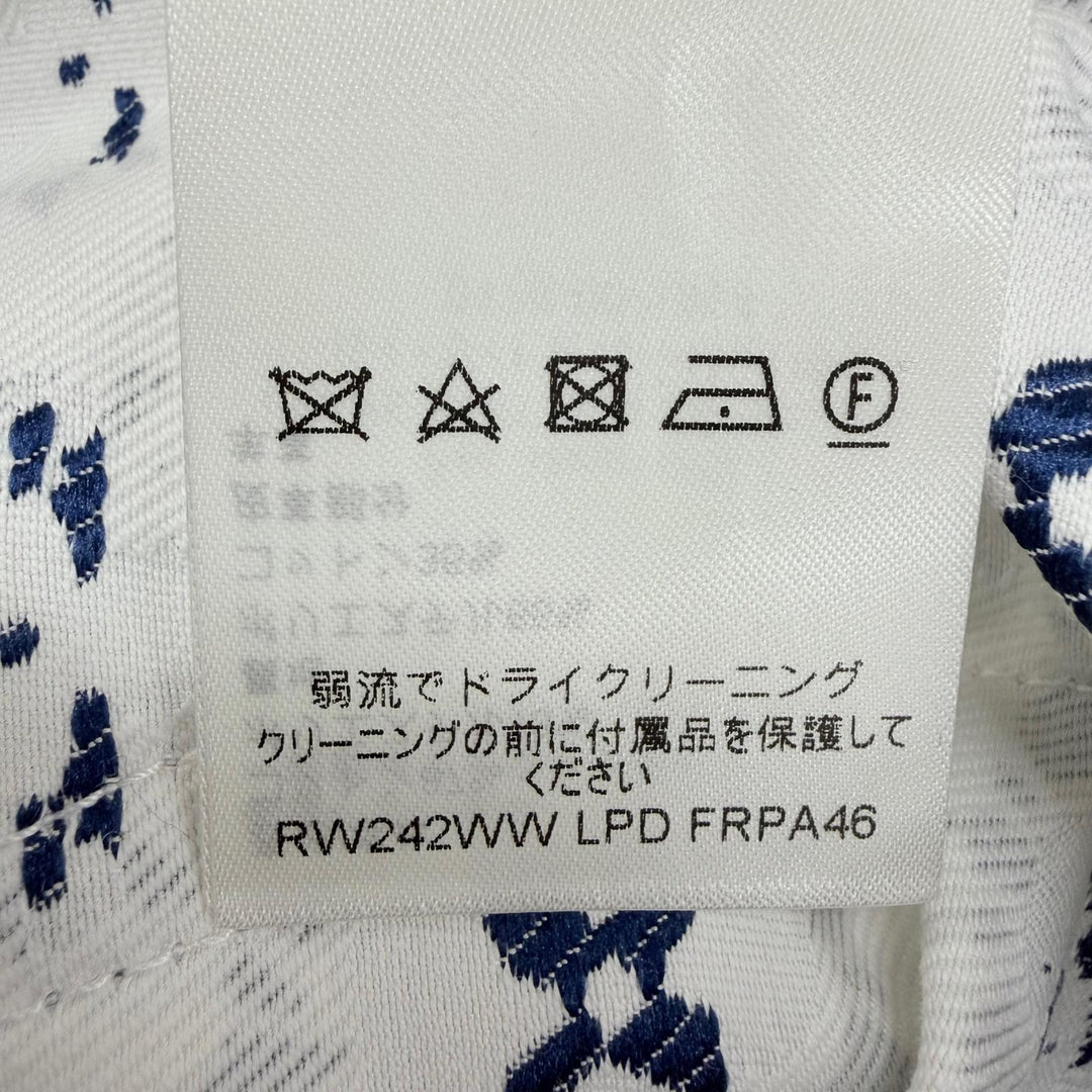 Pristine LOUIS VUITTON Shorts Leather accents Monogram Flower blue cotton IT 36