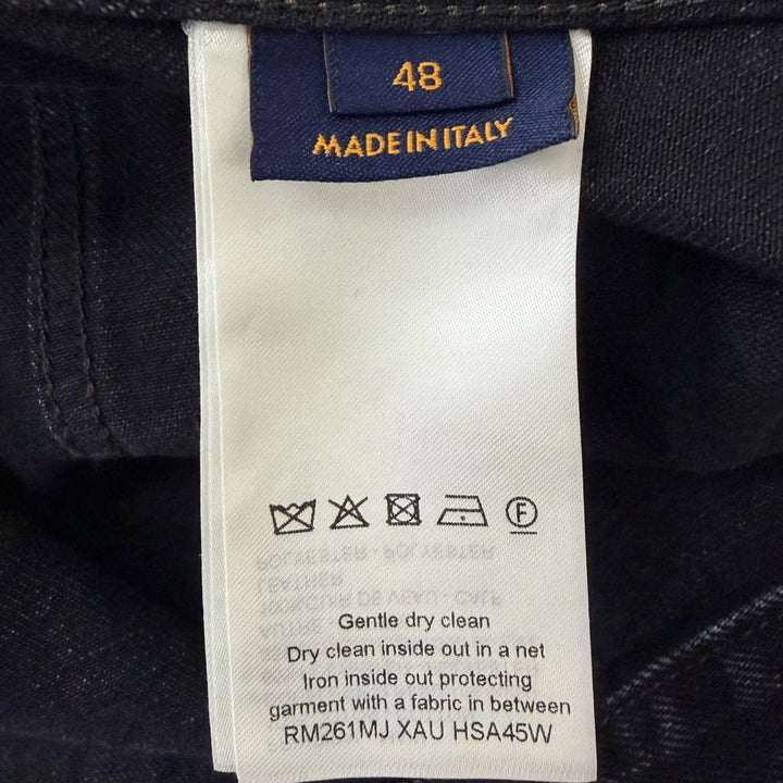 Excellent LOUIS VUITTON LV denim trucker jacket Staple Edition