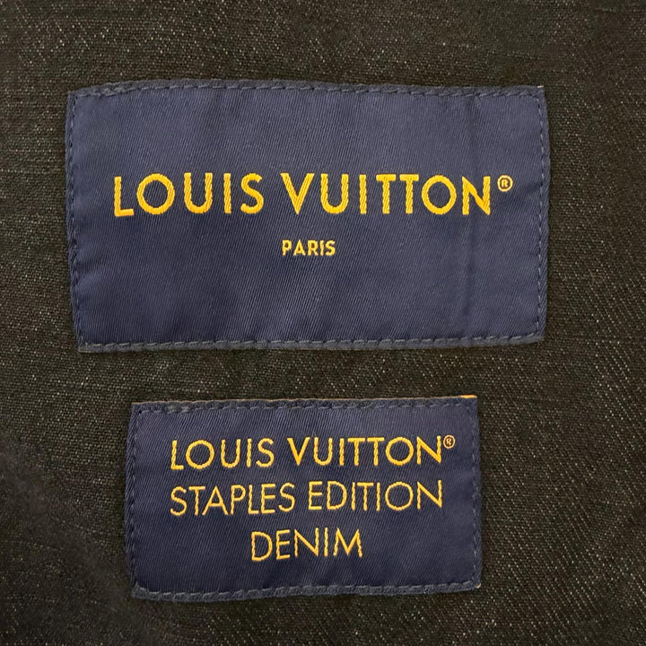 Excellent LOUIS VUITTON LV denim trucker jacket Staple Edition