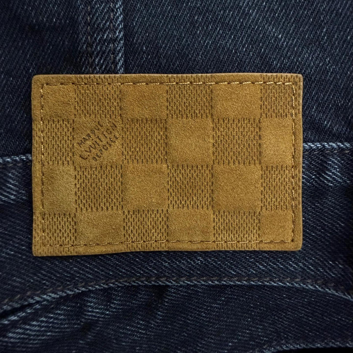 Excellent LOUIS VUITTON LV denim trucker jacket Staple Edition