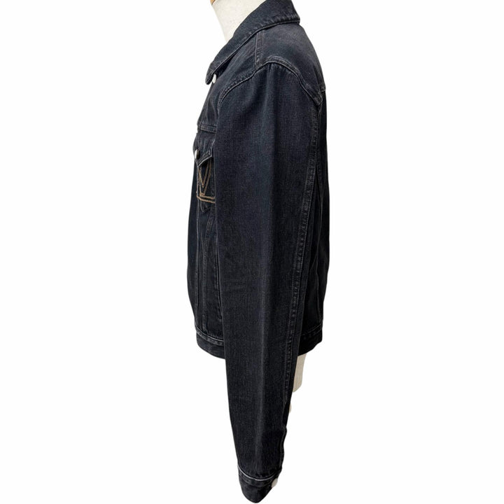 Excellent LOUIS VUITTON LV denim trucker jacket Staple Edition