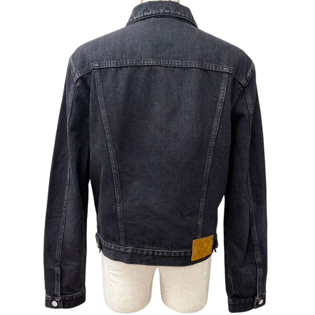 Excellent LOUIS VUITTON LV denim trucker jacket Staple Edition