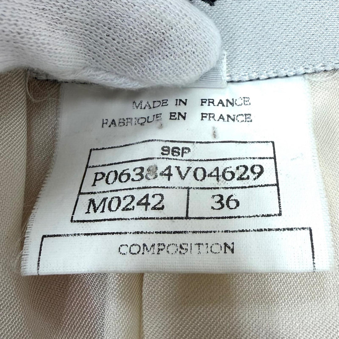 Excellent CHANEL Jacket COCO Button Tweed Multi Nylon Women FR 36 96P P06384