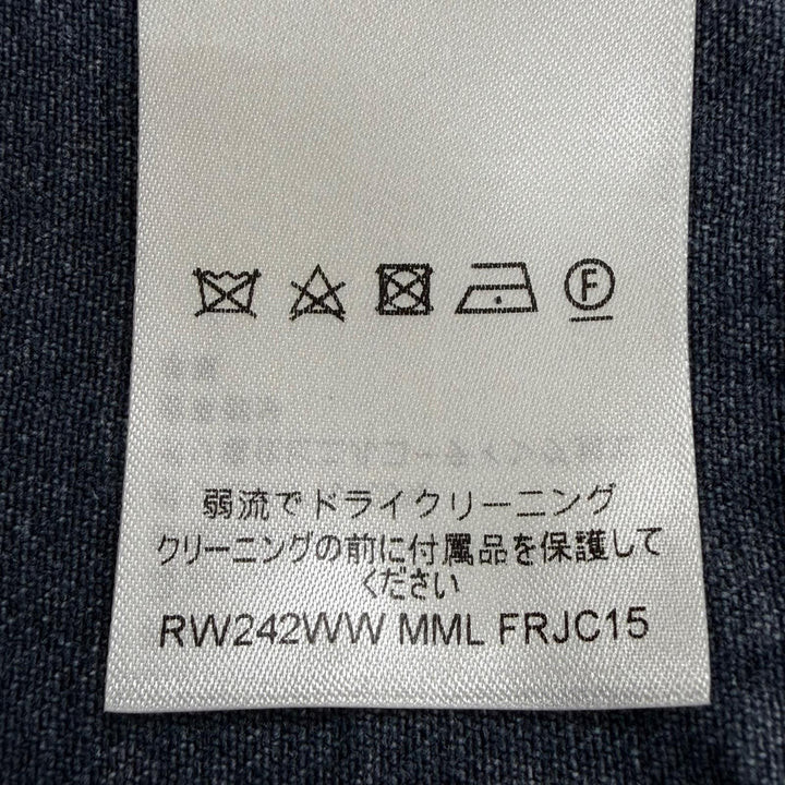 Excellent LOUIS VUITTON Denim Jacket Monogram logo patch, washed finish IT 38