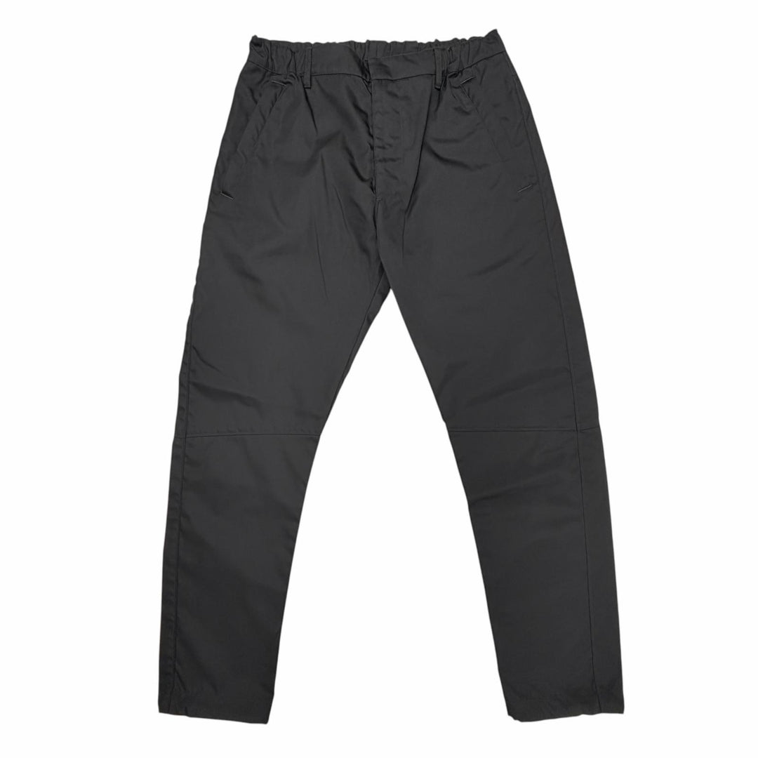 Great PRADA Pants triangle logo triangle plate black recycled mens 46 SPH66