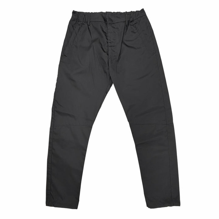 Great PRADA Pants triangle logo triangle plate black recycled mens 46 SPH66