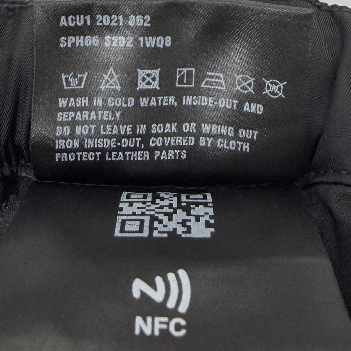 Great PRADA Pants triangle logo triangle plate black recycled mens 46 SPH66