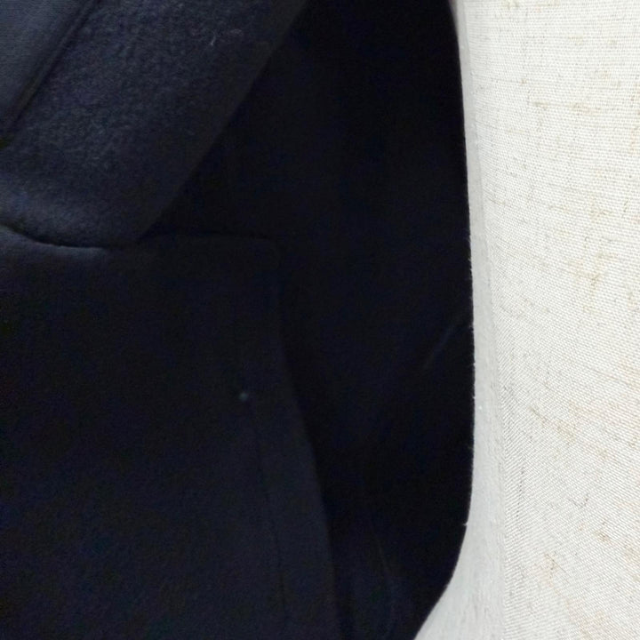Excellent HERMES Blouson Sellier Button Crude Cell Patch Varsity Jacket Navy