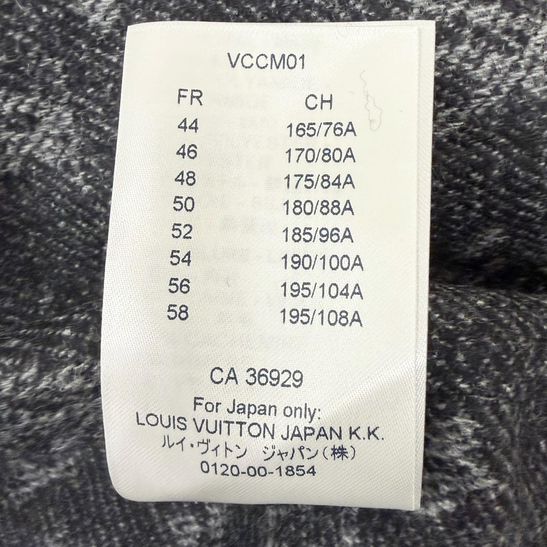 Pristine LOUIS VUITTON coat Monogram-lined LV print blouson Navy