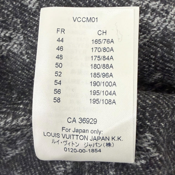 Pristine LOUIS VUITTON coat Monogram-lined LV print blouson Navy