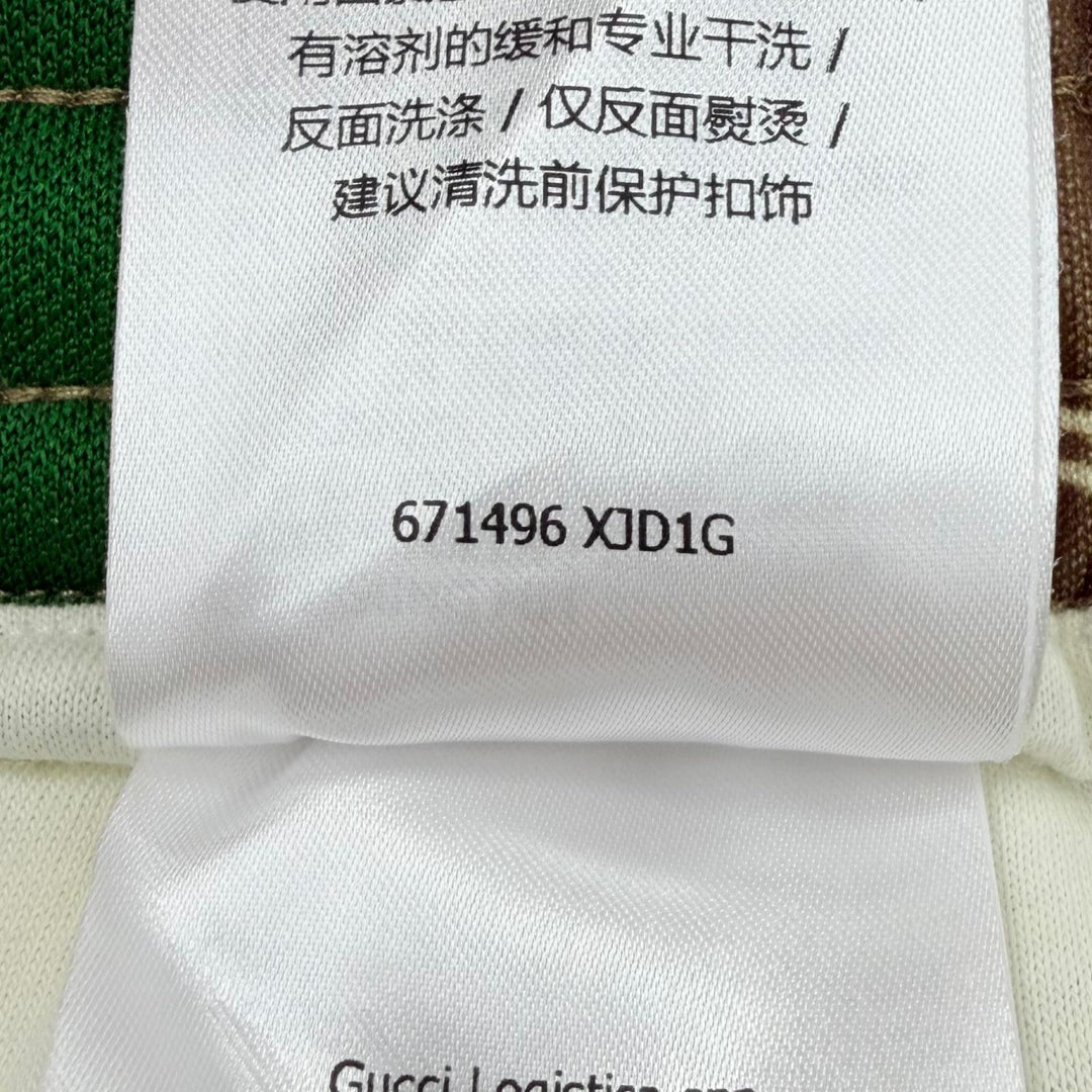 Pristine GUCCI Pants Interlocking G Web Line Jersey Easy Pants Brown XXL 671496