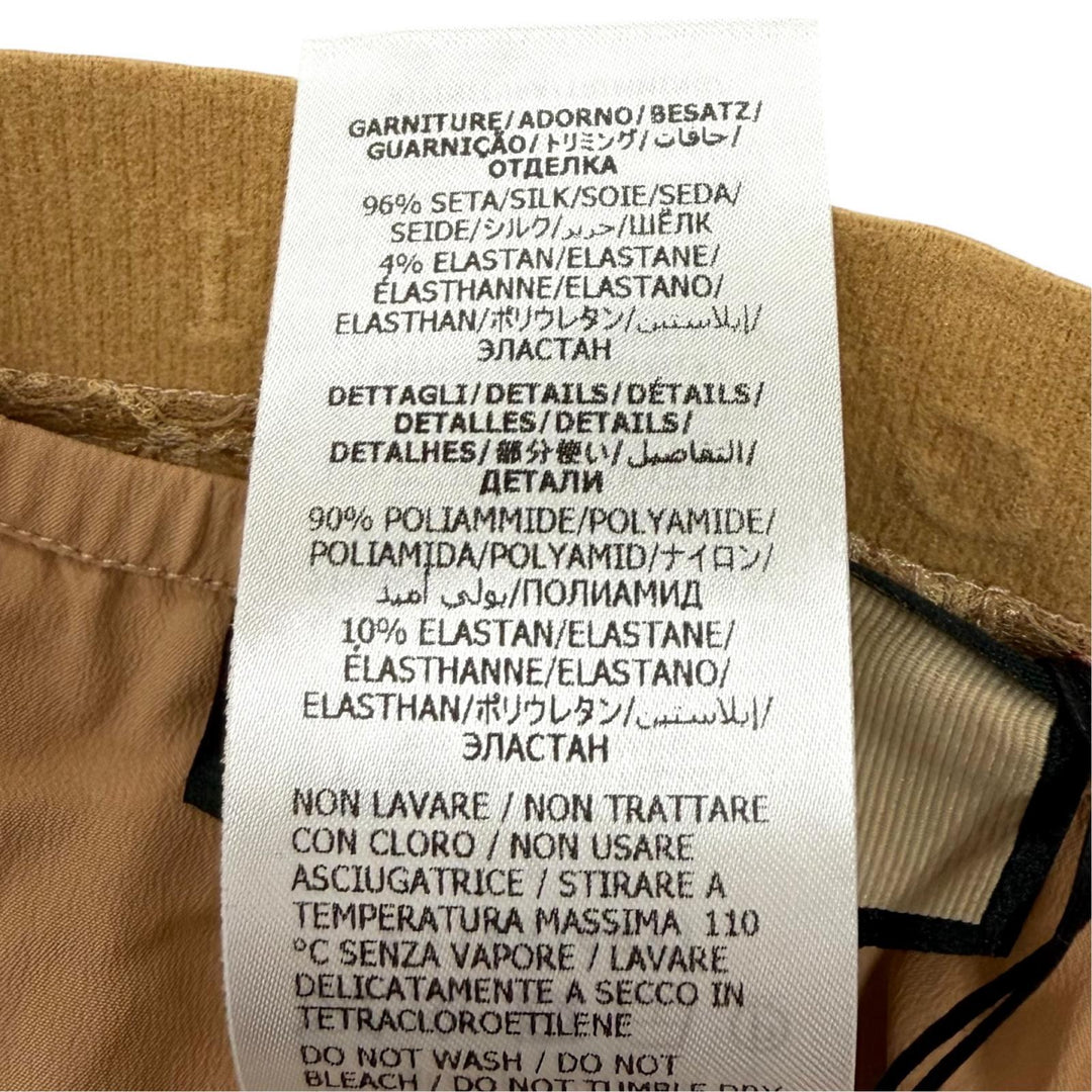 Pristine GUCCI skirt GG all-over print logo lace beige cotton Women S 678193