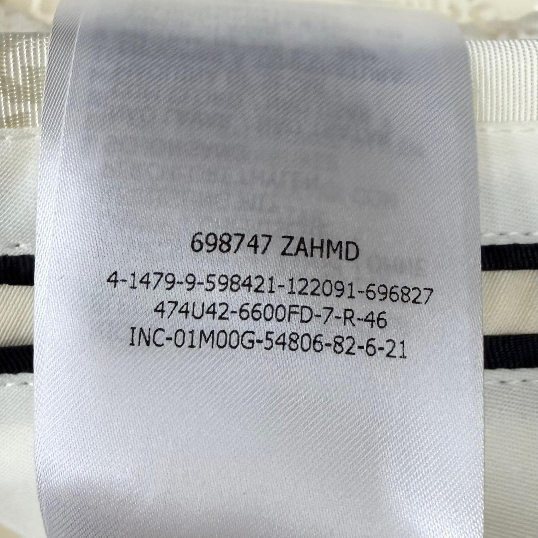 Pristine GUCCI slacks GG logo all-over pattern Ivory cotton mens IT 46 698747