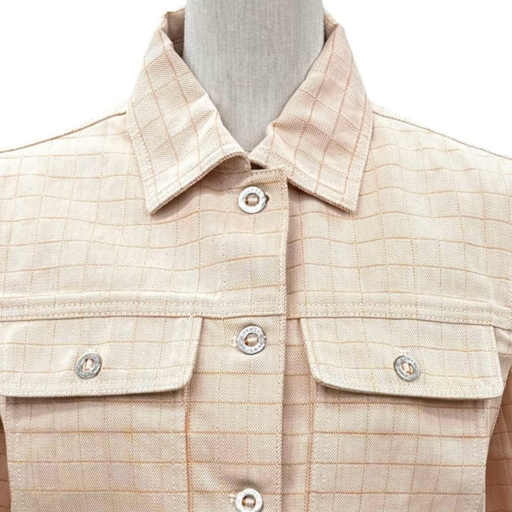 Pristine HERMES two-piece set Serie button Orange cotton Women 5H0251DG