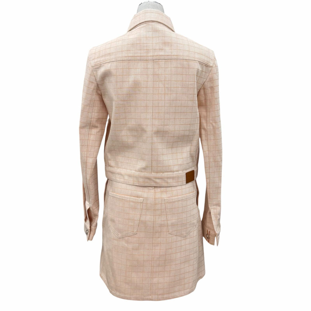 Pristine HERMES two-piece set Serie button Orange cotton Women 5H0251DG