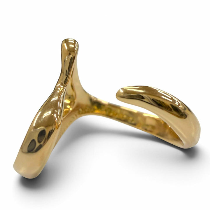 Excellent TIFFANY&Co. Ring ring Elsa Peretti Open Heart gold 18K Women