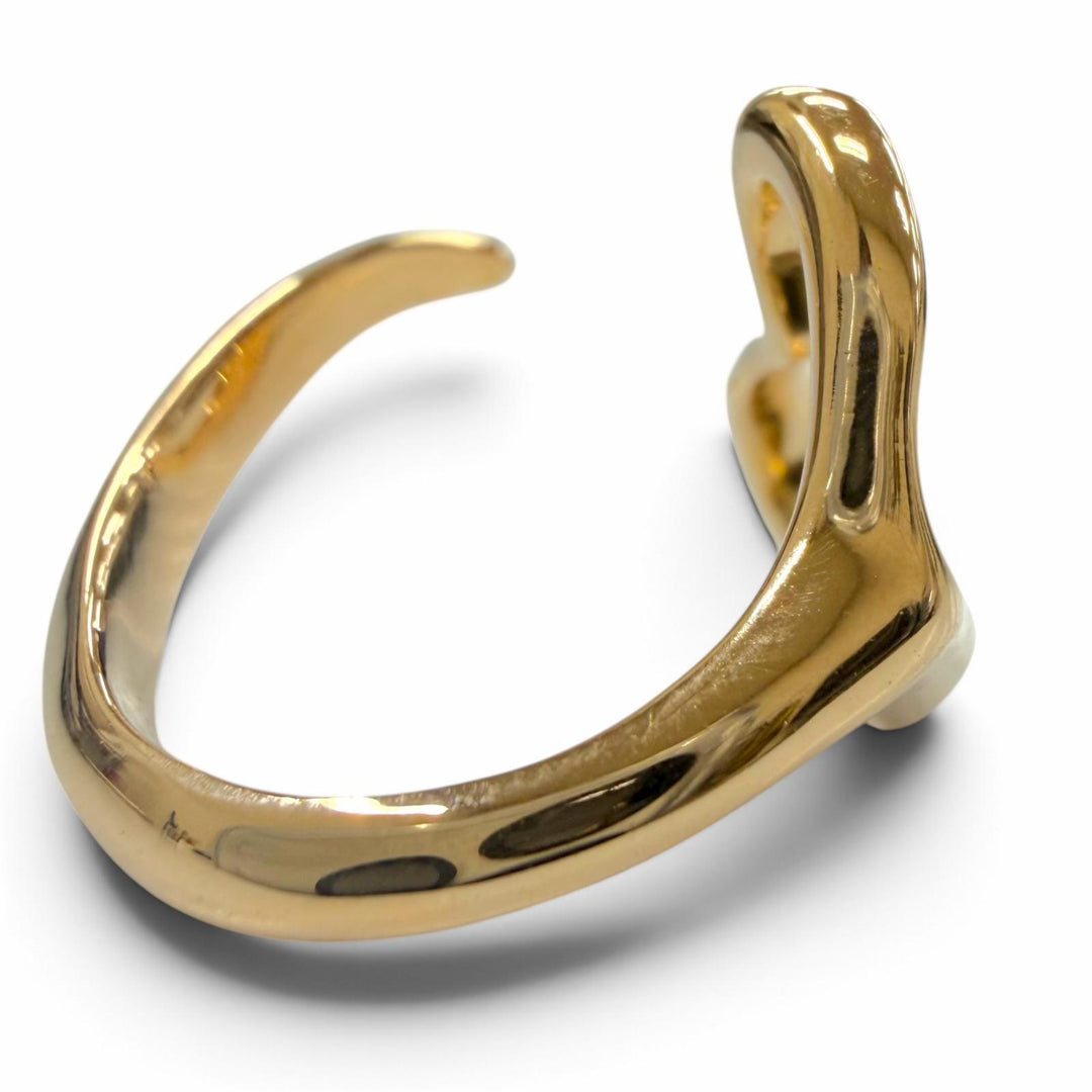 Excellent TIFFANY&Co. Ring ring Elsa Peretti Open Heart gold 18K Women