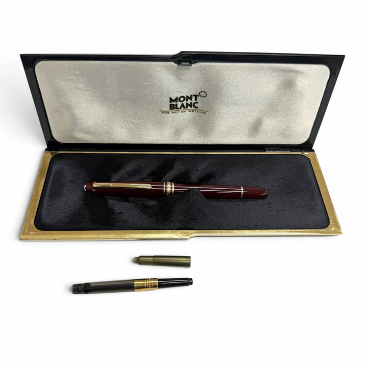 Excellent MONTBLANC fountain pen Meisterstück Classic Bordeaux 14K mens