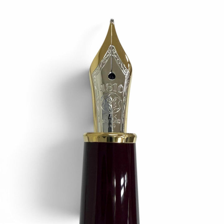 Excellent MONTBLANC fountain pen Meisterstück Classic Bordeaux 14K mens