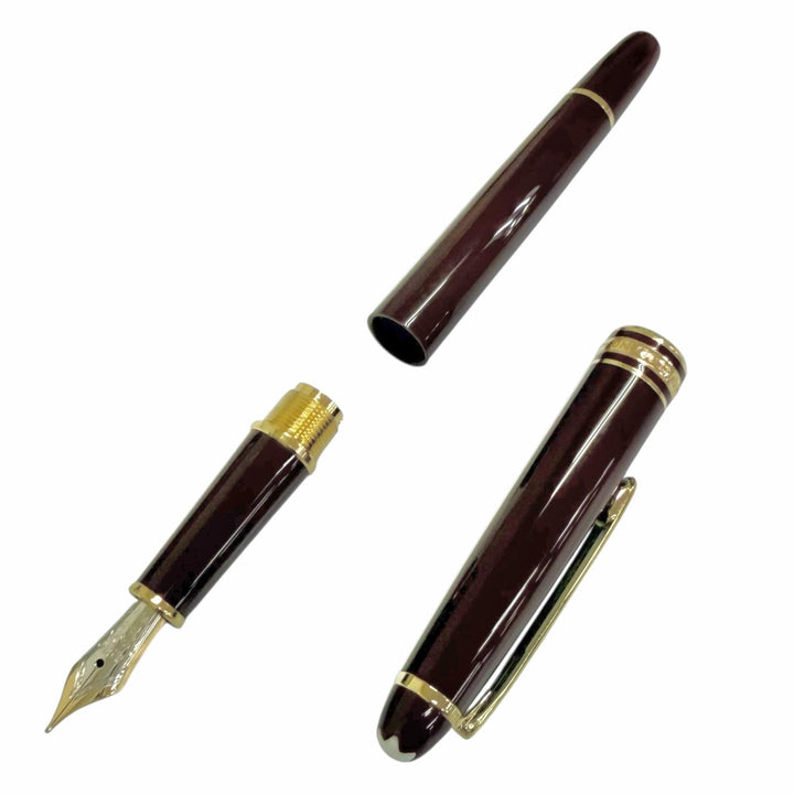 Excellent MONTBLANC fountain pen Meisterstück Classic Bordeaux 14K mens