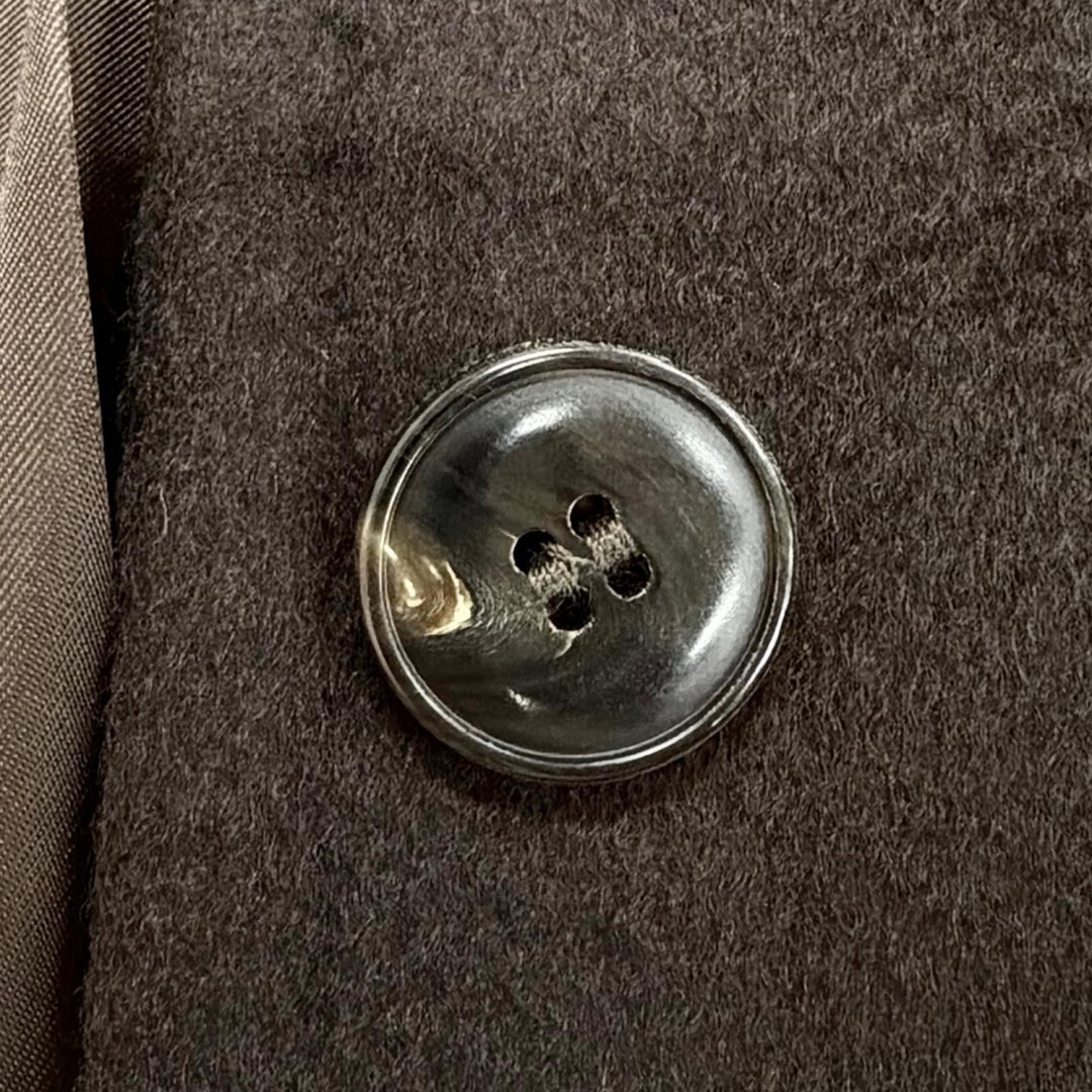 Pristine Max Mara coat White tag Dark brown wool Women IT 40 10161493