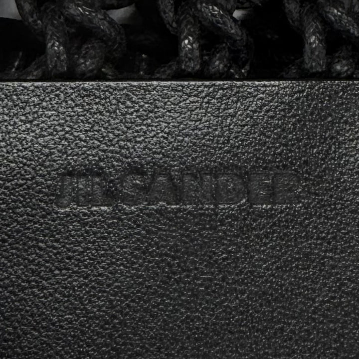 Excellent JIL SANDER Shoulder Bag Logo-embroidered leather accents 2-way handbag