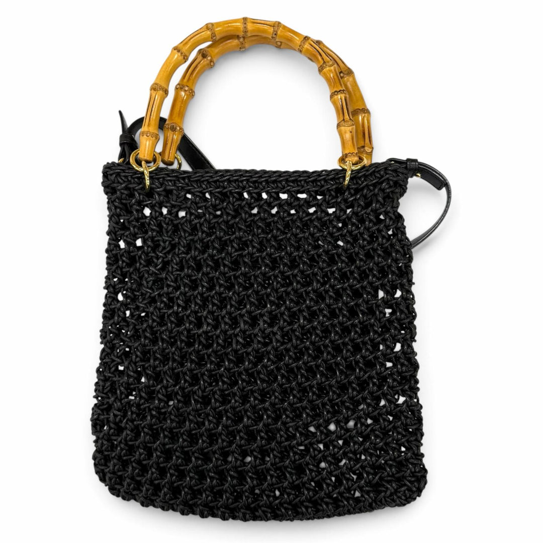 Excellent JIL SANDER Shoulder Bag Logo-embroidered leather accents 2-way handbag