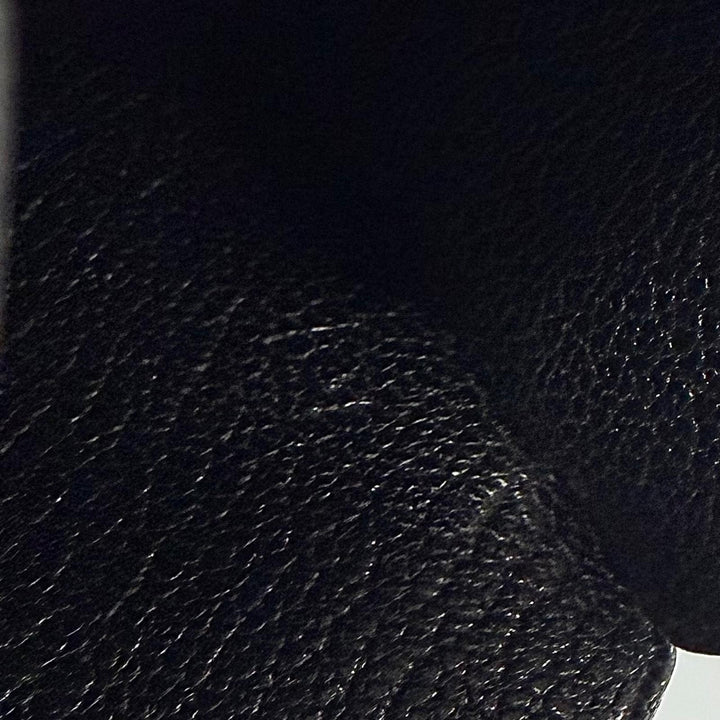 Very Good HERMES Necklace Large Clochette Margiela period black leather mens