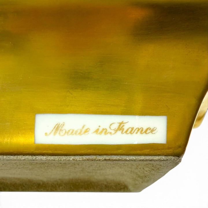 Great HERMES ashtray Ashtray Samurai on horseback, gold leaf gold Pottery mens