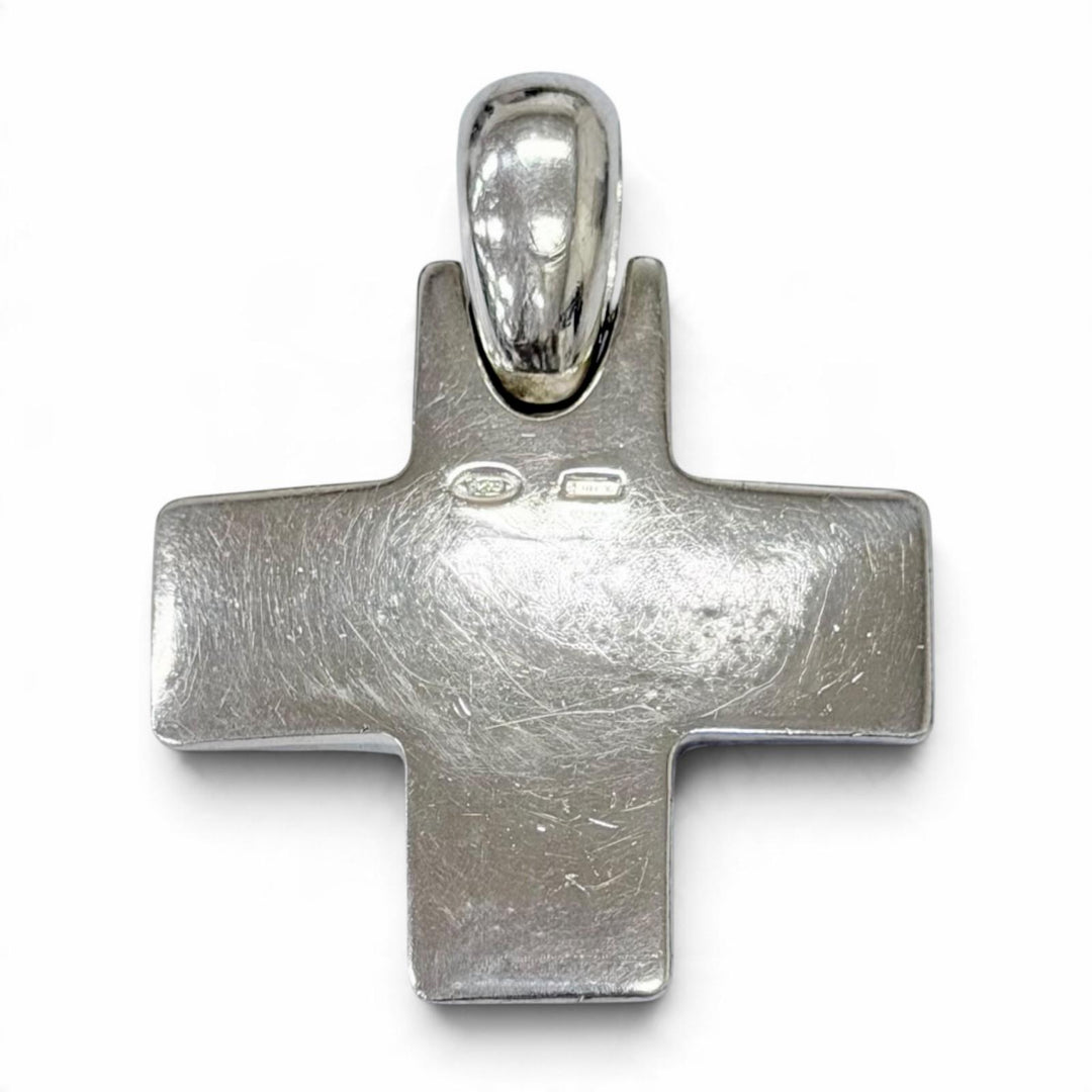 Very Good Pomellato Pendant top DoDo Dodo Cross motif Silver Women 925