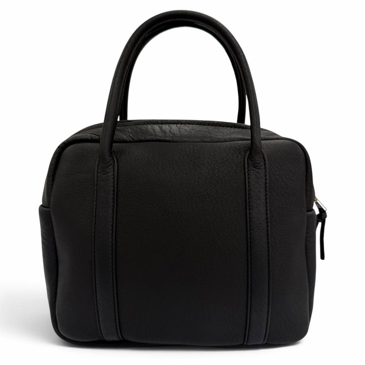 Excellent Aeta Handbag SQUARE BOSTON MINI Deerskin Mini Boston Bag black Women