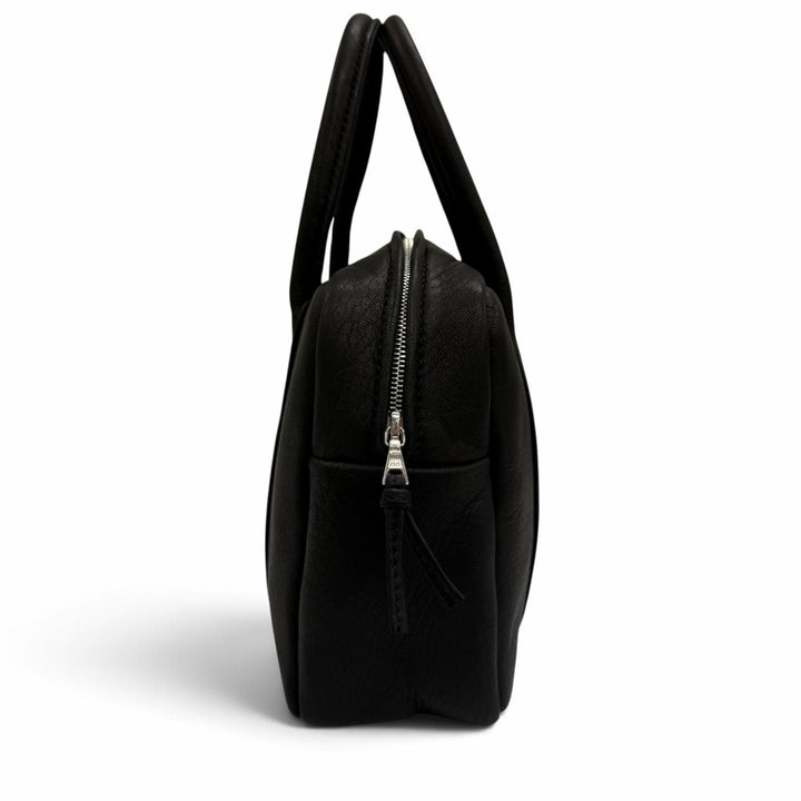Excellent Aeta Handbag SQUARE BOSTON MINI Deerskin Mini Boston Bag black Women