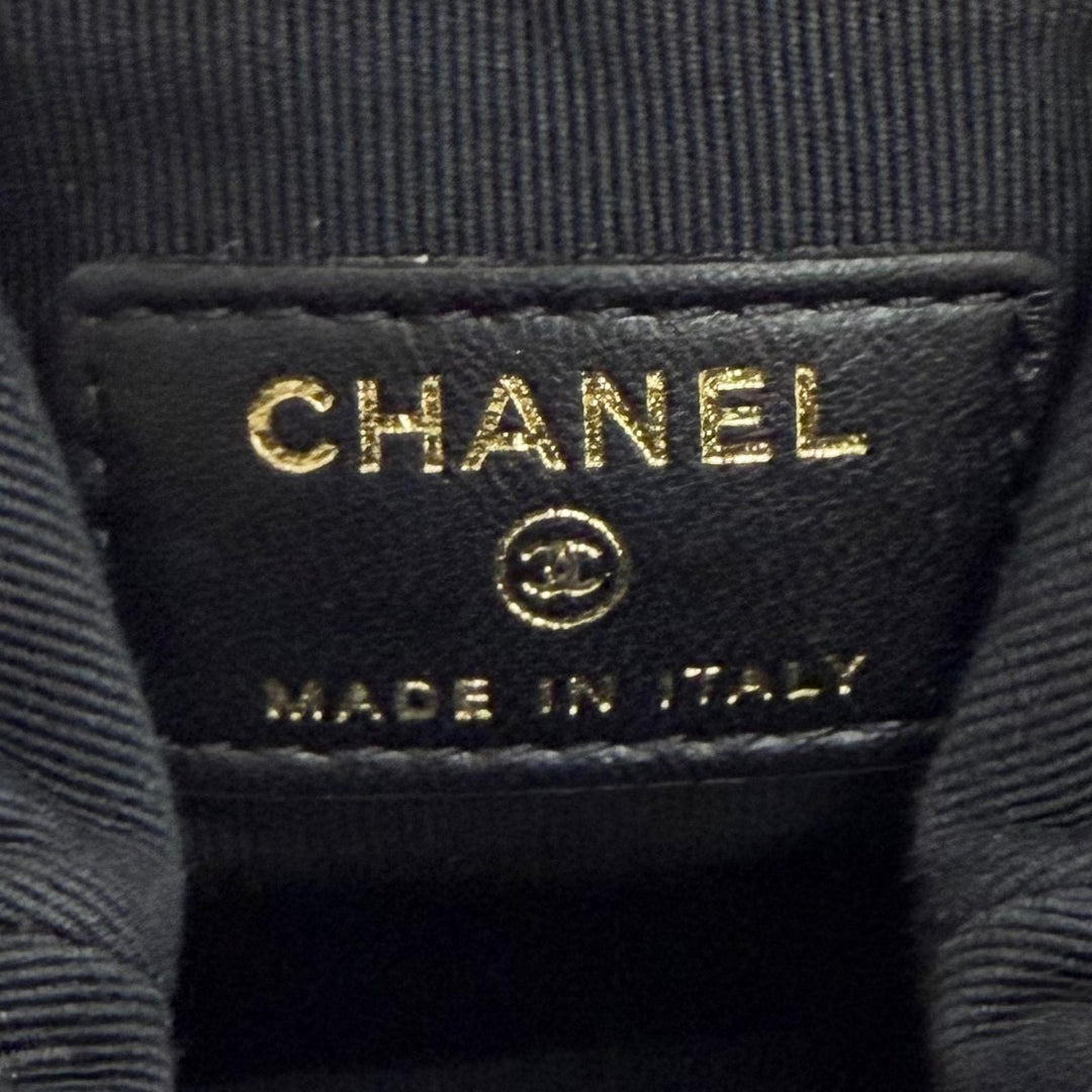 Great CHANEL Matelassé COCO Mark Mini Chain Shoulder Bag (Random Number) black