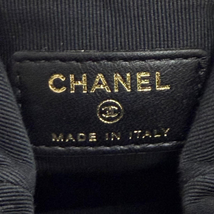 Great CHANEL Matelassé COCO Mark Mini Chain Shoulder Bag (Random Number) black