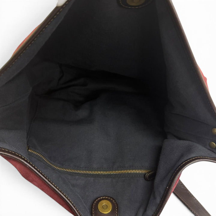 Great Felisi Shoulder Bag wine-red Suede leather mens 18/43 SN