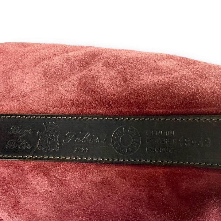Great Felisi Shoulder Bag wine-red Suede leather mens 18/43 SN