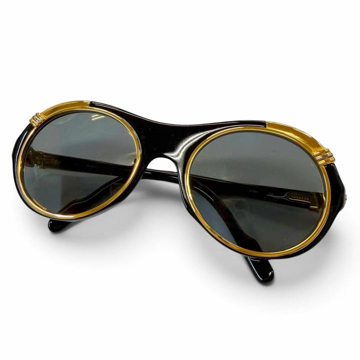 Great Cartier sunglasses Diaboro Eyewear with Metal Logo black mens