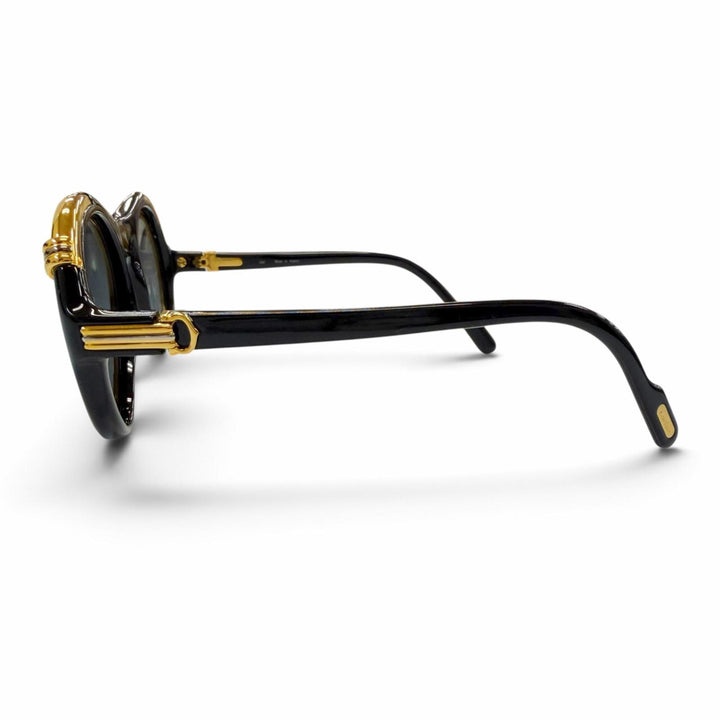 Great Cartier sunglasses Diaboro Eyewear with Metal Logo black mens